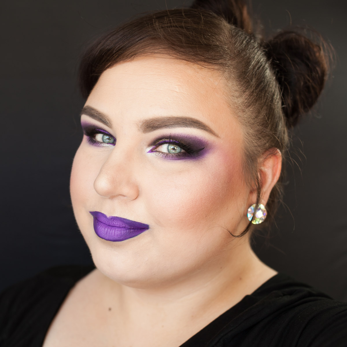 Violet Smokey Eyes InstaGlam Makeup