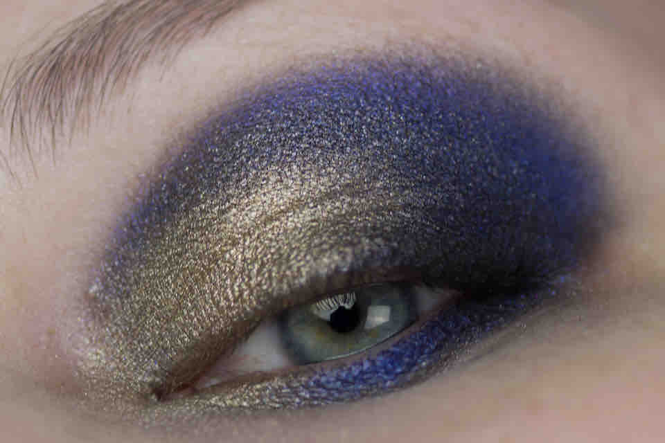 Makeup Gelbgold-Blau - Estee Lauder - MAC - Finish