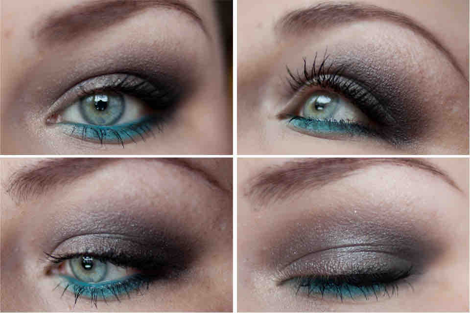 Makeup-grau-tuerkis-geschminkt-BENECOS-CATRICE-DIOR---Augen