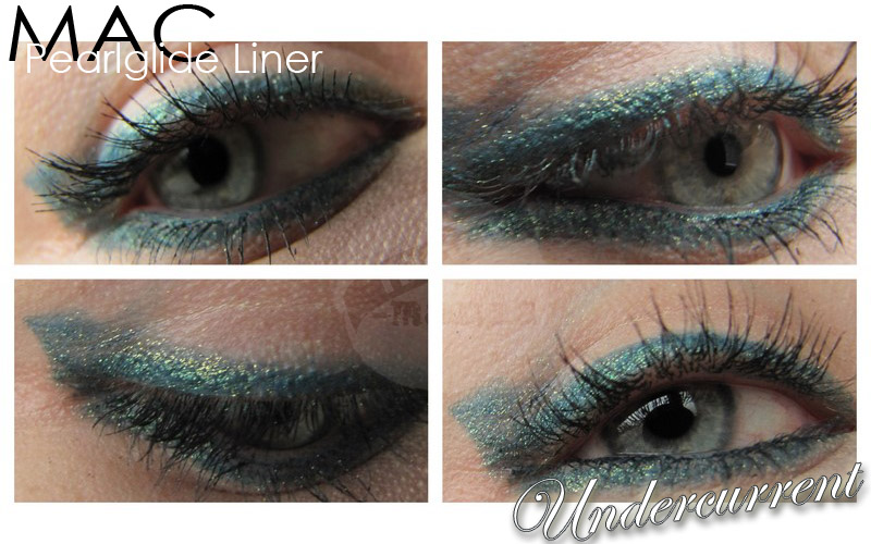 MAC 'Undercurrent' Pearlglide Liner Intense am Auge MAC 'Undercurrent' Pearlglide Liner Intense am Auge