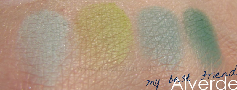 ALVERDE 'Jasminder' Lidschatten Quattro Swatch - MY BEST FRIEND