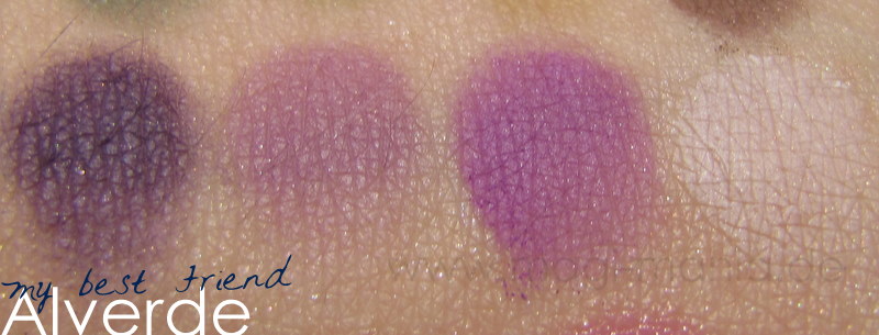 ALVERDE 'Nadja' Lidschatten Quattro Swatch - MY BEST FRIEND