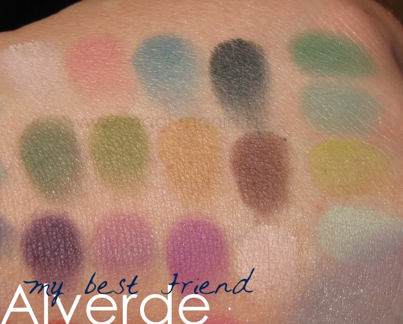 ALVERDE Lidschatten Quattro Swatches - MY BEST FRIEND