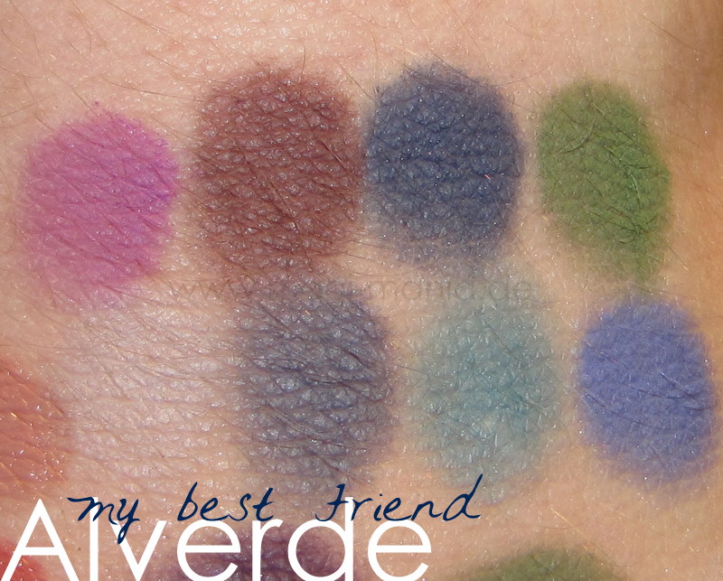 ALVERDE 'Tula' & 'Kathrin' Lidschatten Quattro Swatch - MY BEST FRIEND