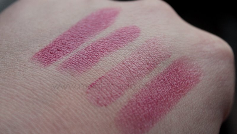 DIOR Serum de Rouge 'Ruby' vs. MILANI HD Advanced Lip Color 'Raspberry Blush'