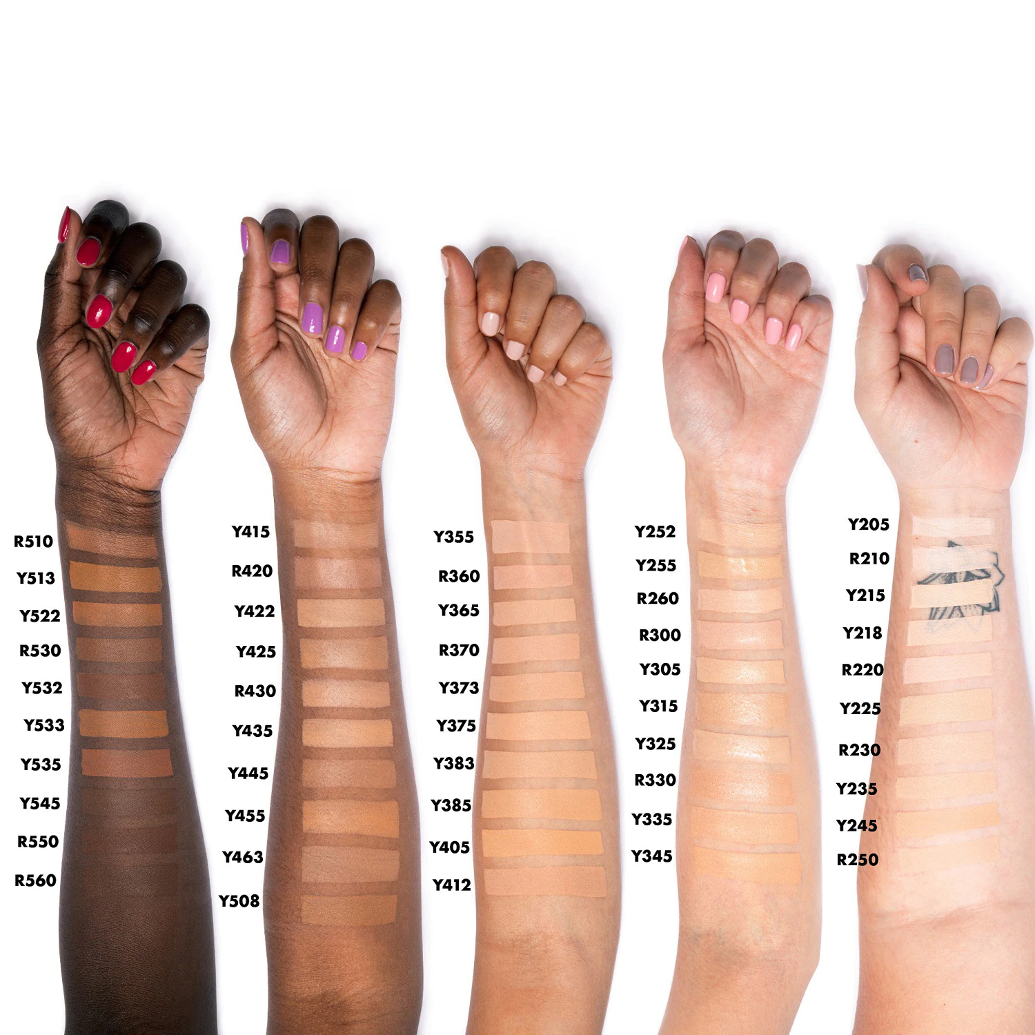 MAKE UP FOR EVER Ultra HD Invisible Cover Foundation Swatches Shades Colors welche Farbe Nuance
