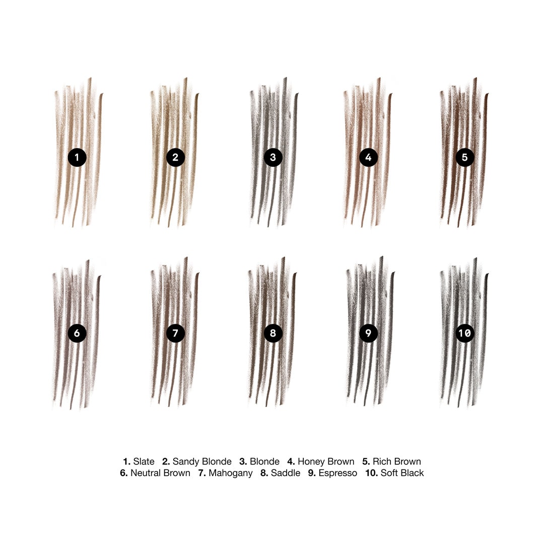 BOBBI BROWN Perfectly Defined Brow Pencil Swatches