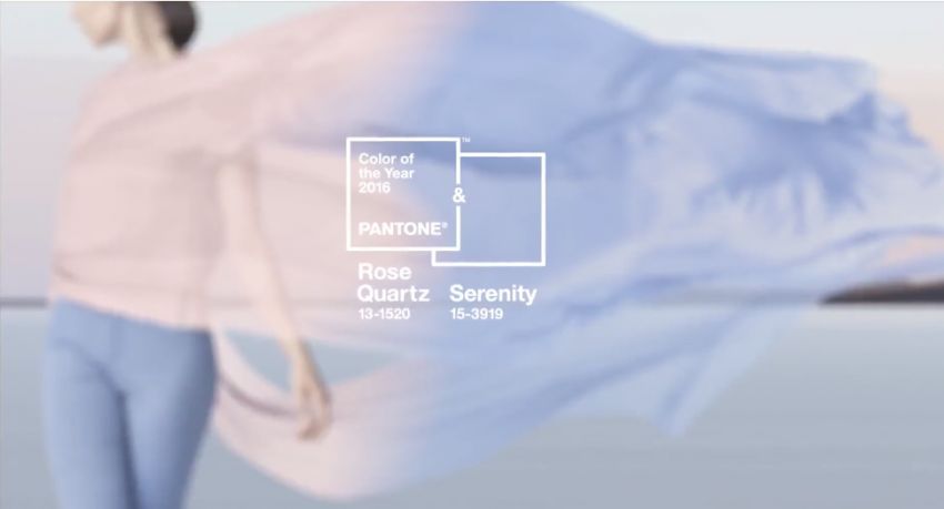 PANTONE Color of the Year 2016 Rose Quartz Serenity