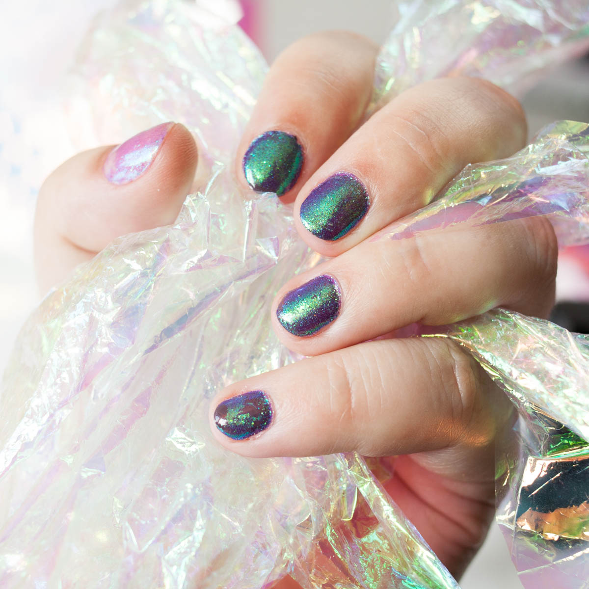 Mermaid Nails Glitter Duochrome Multichrome Glitzer Tutorial Anleitung Meerjungfrauennaegel