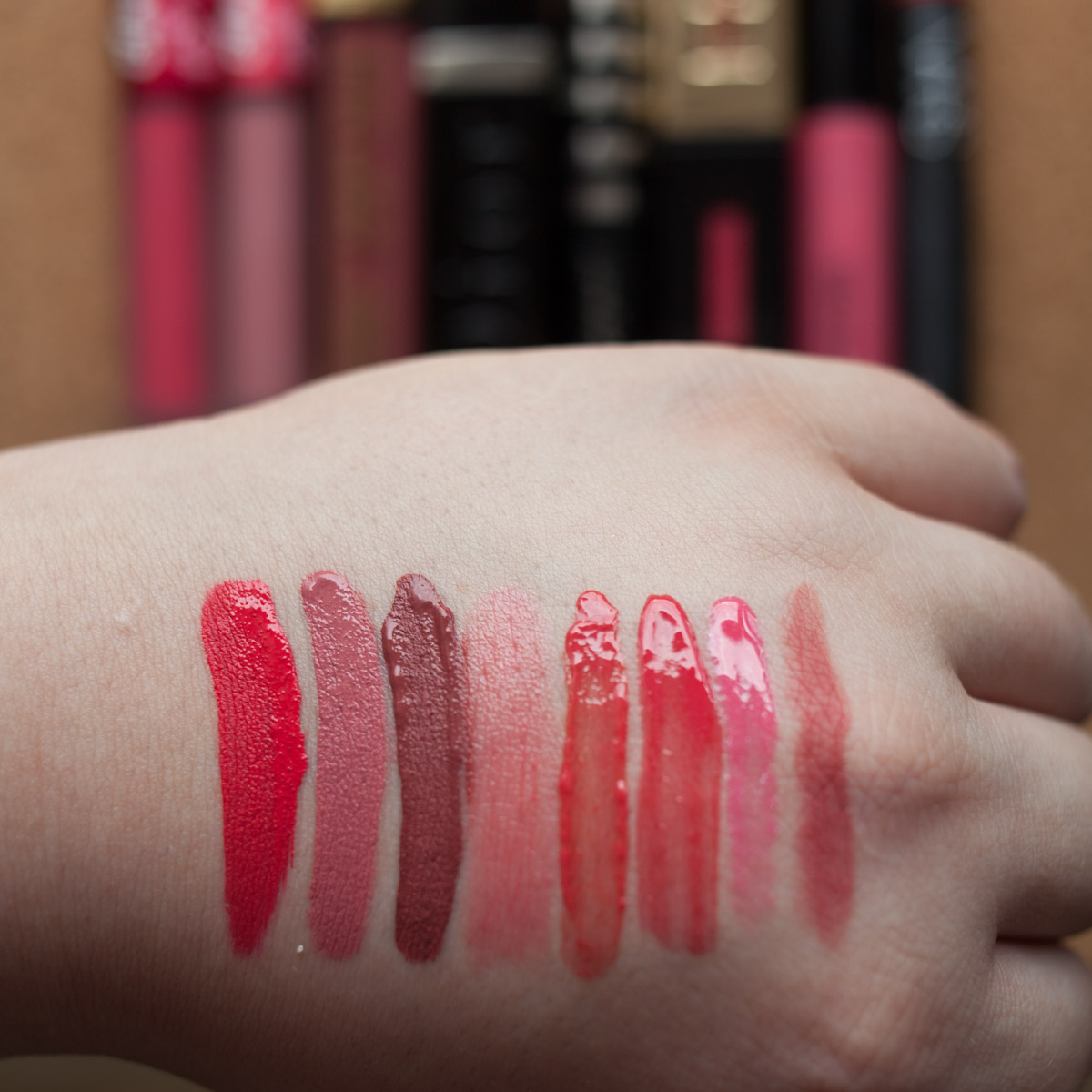 TAGESLICHT: LIME CRIME Ture Love & Cupid | MILANI Loved | DIOR Rivera | AGNES B. Rose Vinyle | YSL 12 | MAC Force of Love | NARS Dolce Vita
