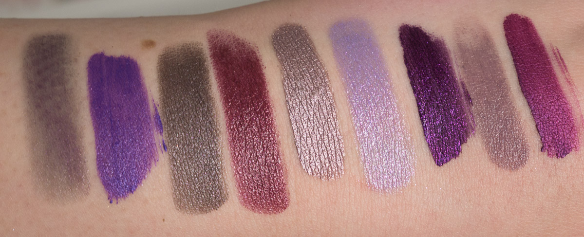 Metallic Purple Lipstick Swatches indirekt