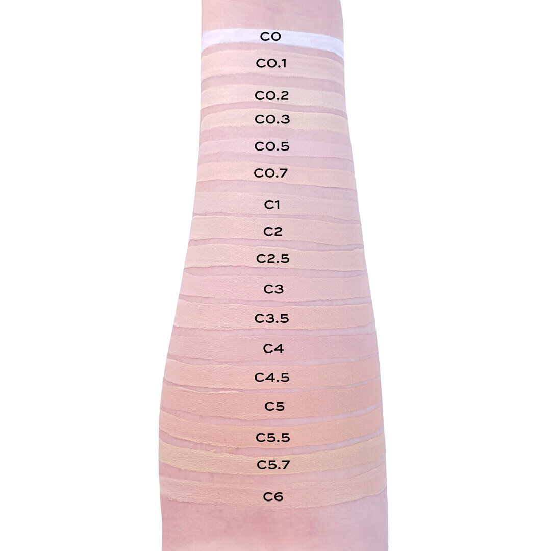 REVOLUTION Conceal and Define Concealer Swatches: Fair & Light Shades