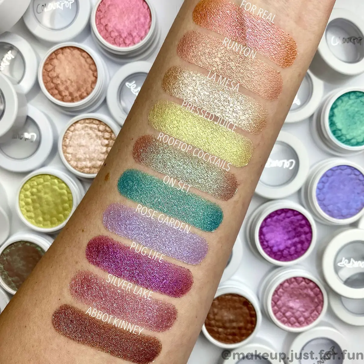 COLOURPOP Super Shock Shadow Eyeshadow Swatches Jewel Tones