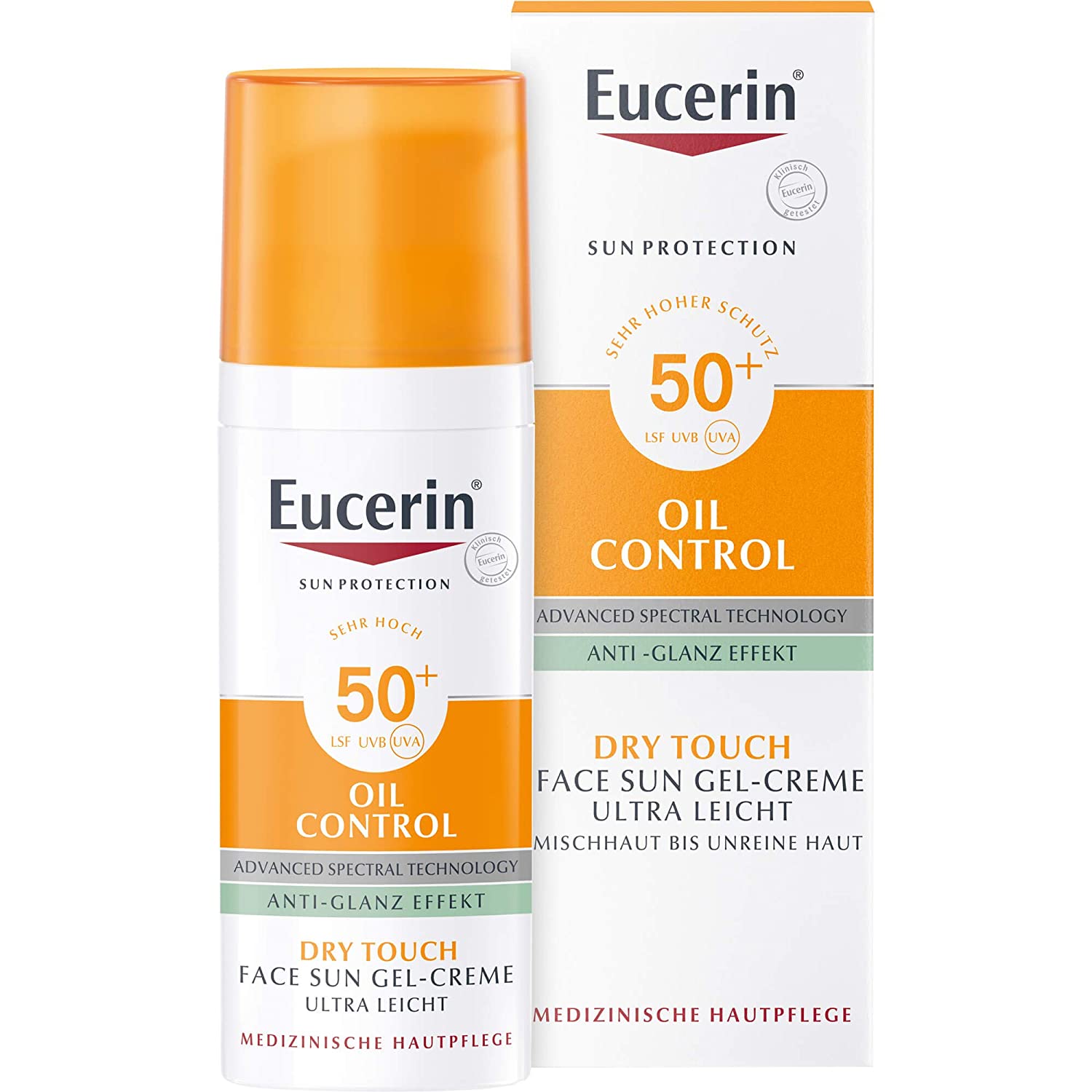 EUCERIN Oil Control Face Sun Gel-Creme SPF 50 plus Sonnenschutz Sonnencreme Sunscreen kaufen bestellen Erfahrungen ölige Haut mattierend