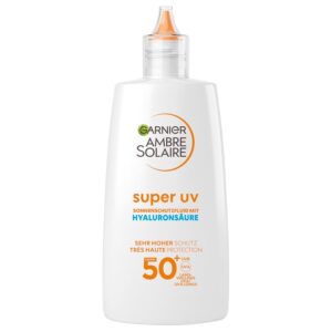 GARNIER AMBRE SOLAIRE Super UV Sonnenschutz-Fluid SPF 50 plus Sensitive Expert LRP Dupe Drogerie