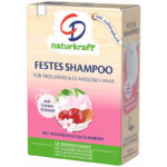 CD Naturkraft festes Shampoo für trockenes und glanzloses Haar mit Mandelmilch und Cranberry