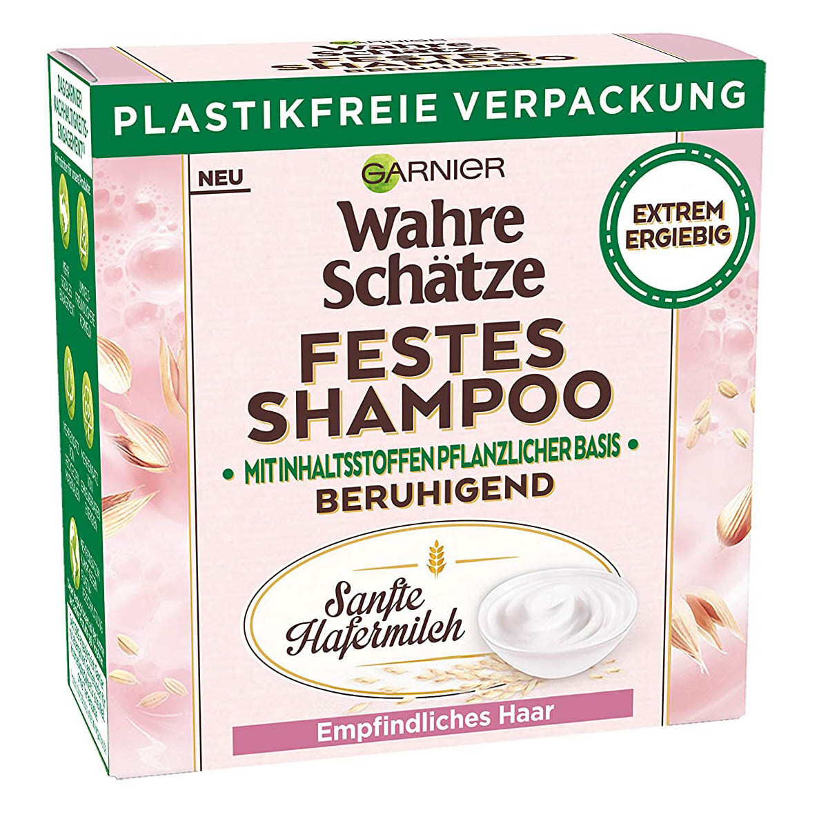 Garnier Wahre Schätze Festes Shampoo Sanfte Hafermilch für empfindliches Haar