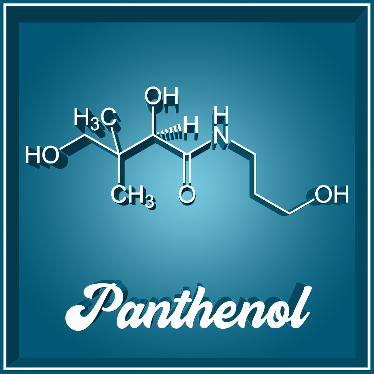 Panthenol Vitamin B5 Molekül-Hautpflege Wundheilung