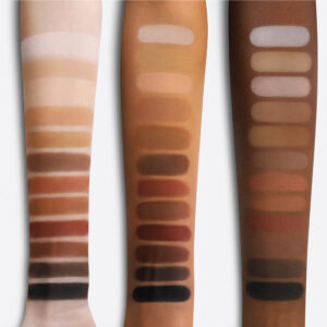 MAKEUP BY MARIO Master Mattes Eyeshadow Palette Swatches Shades Color Farben aufgetragen Haut Vergleich