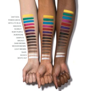 KVD 24 Hour Super Brow Pomade Cream Pigment Swatches Colors Shades Farben Haut