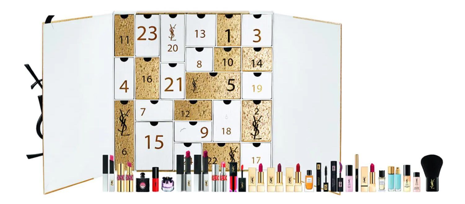 YVES SAINT LAURENT Adventskalender 2021 Makeup Beauty Inhalt Produkte