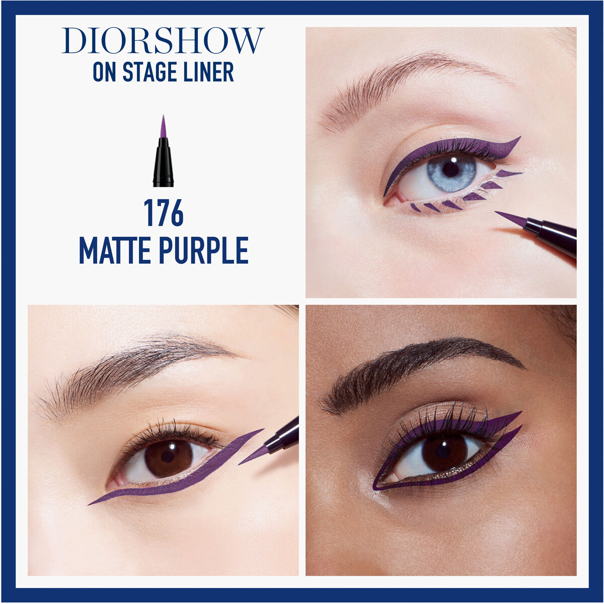 DIOR 176 Matte Purple Diorshow On Stage Liner