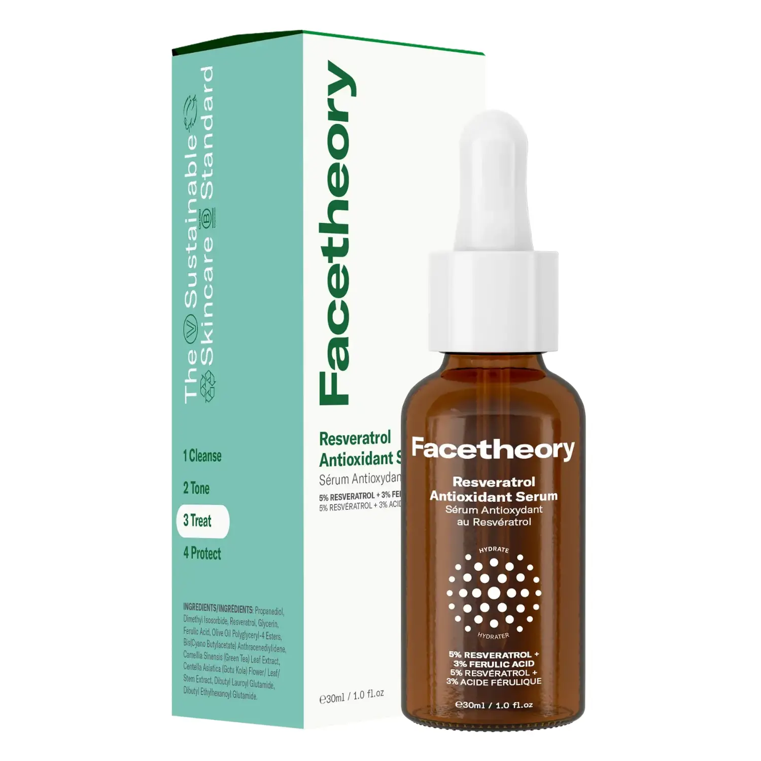 FACETHEORY Resveratrol Antioxidant Serum Ferulic Acid Erfahrungen Review TEst