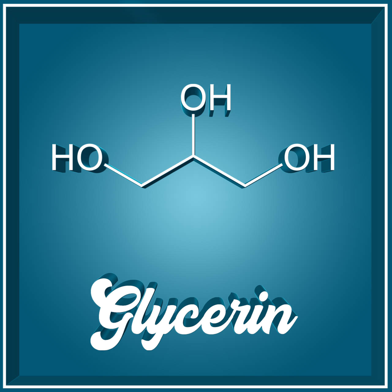 Glycerin Molekularstruktur
