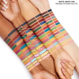 COLOURPOP Matte About Hue Eyeshadow Palette Swatches Shades Colors Farben Nuancen