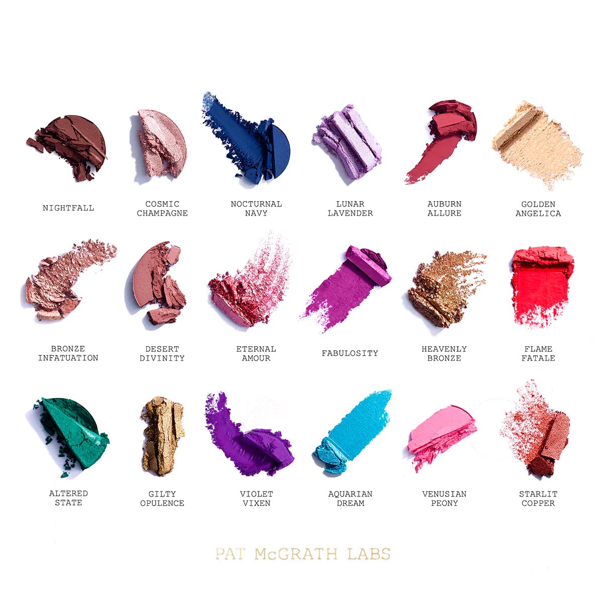 PAT McGRATH MTHRSHP Mega Celestial Nirvana Palette Eyeshadow Shades Colors Farben