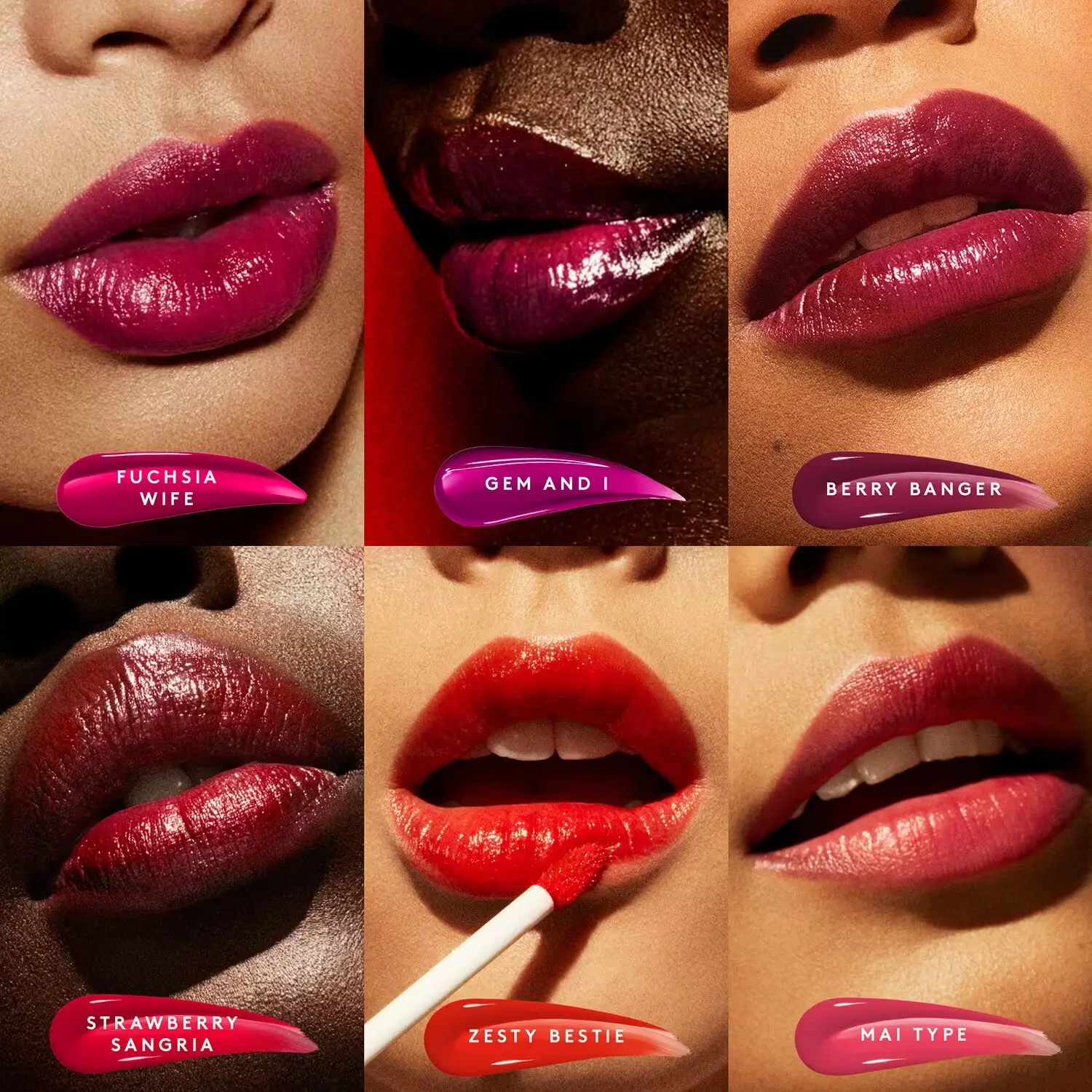 FENTY BEAUTY Poutsicle Hydrating Lip Stain Liquid Lipstick Swatches Shades Colors