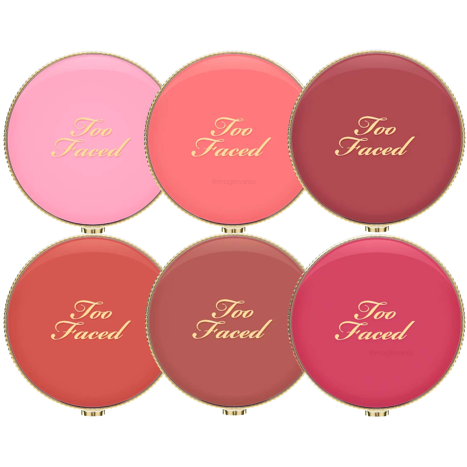 TOO FACED Cloud Crush Blurring Blush Packaging Vintage Compact
