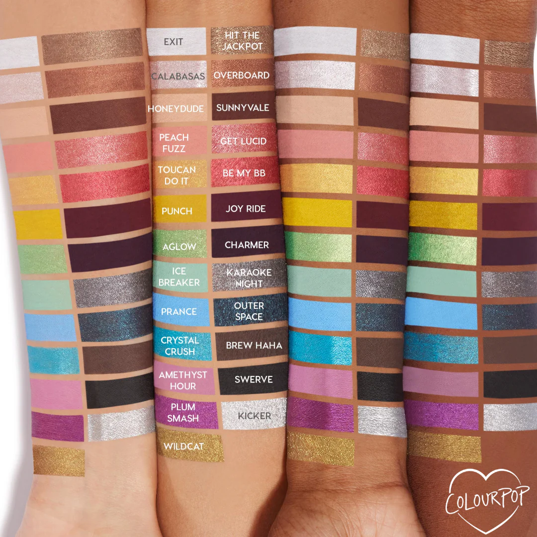 COLOURPOP Creme Gel Liner Pencil Swatches Shades