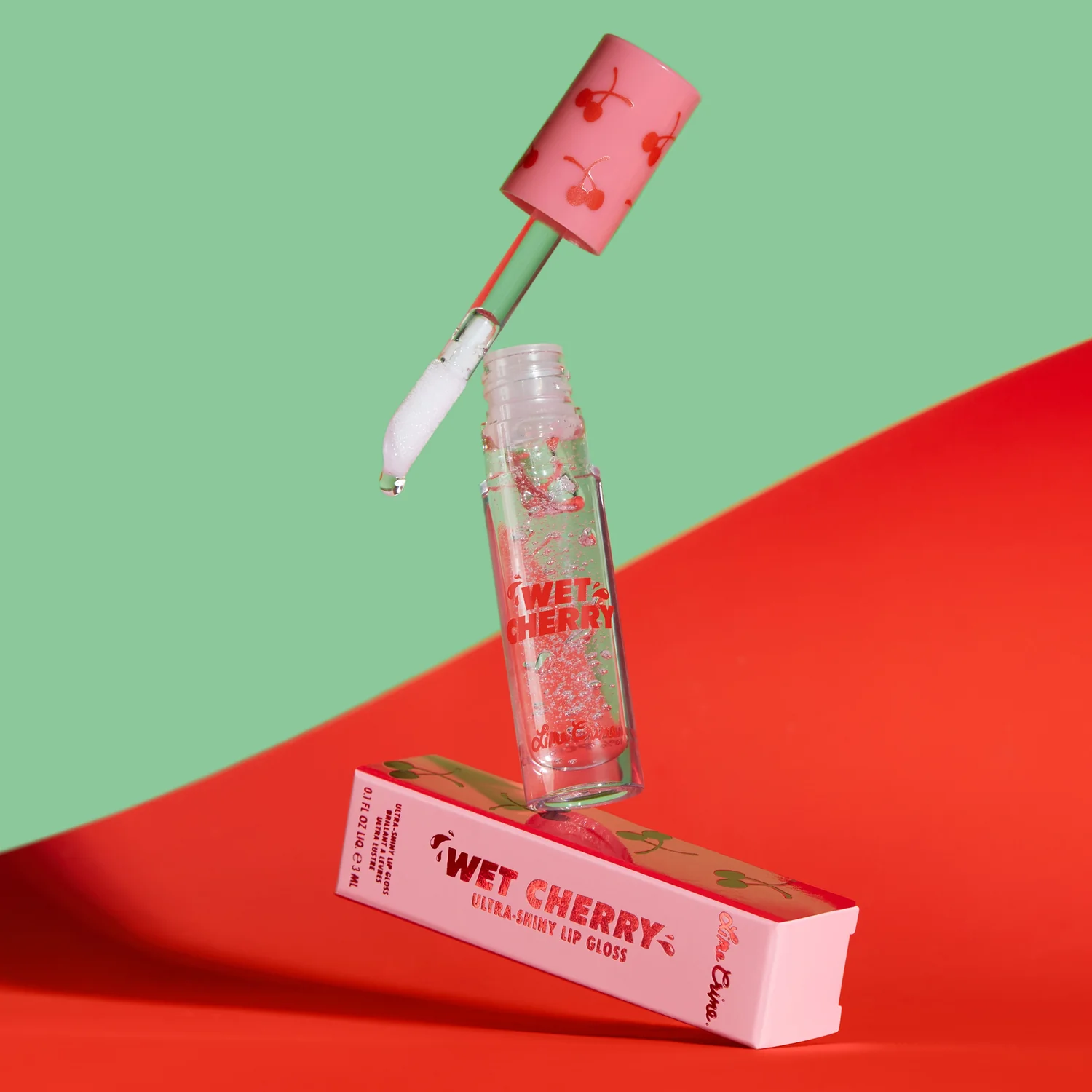 LIME CRIME Wet Cherry Clear Lipgloss review