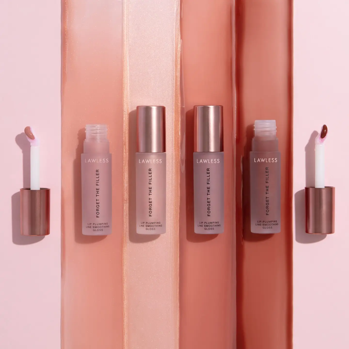 LAWLESS Forget The Filler Lip Plumping Line Smoothing Gloss Nudes