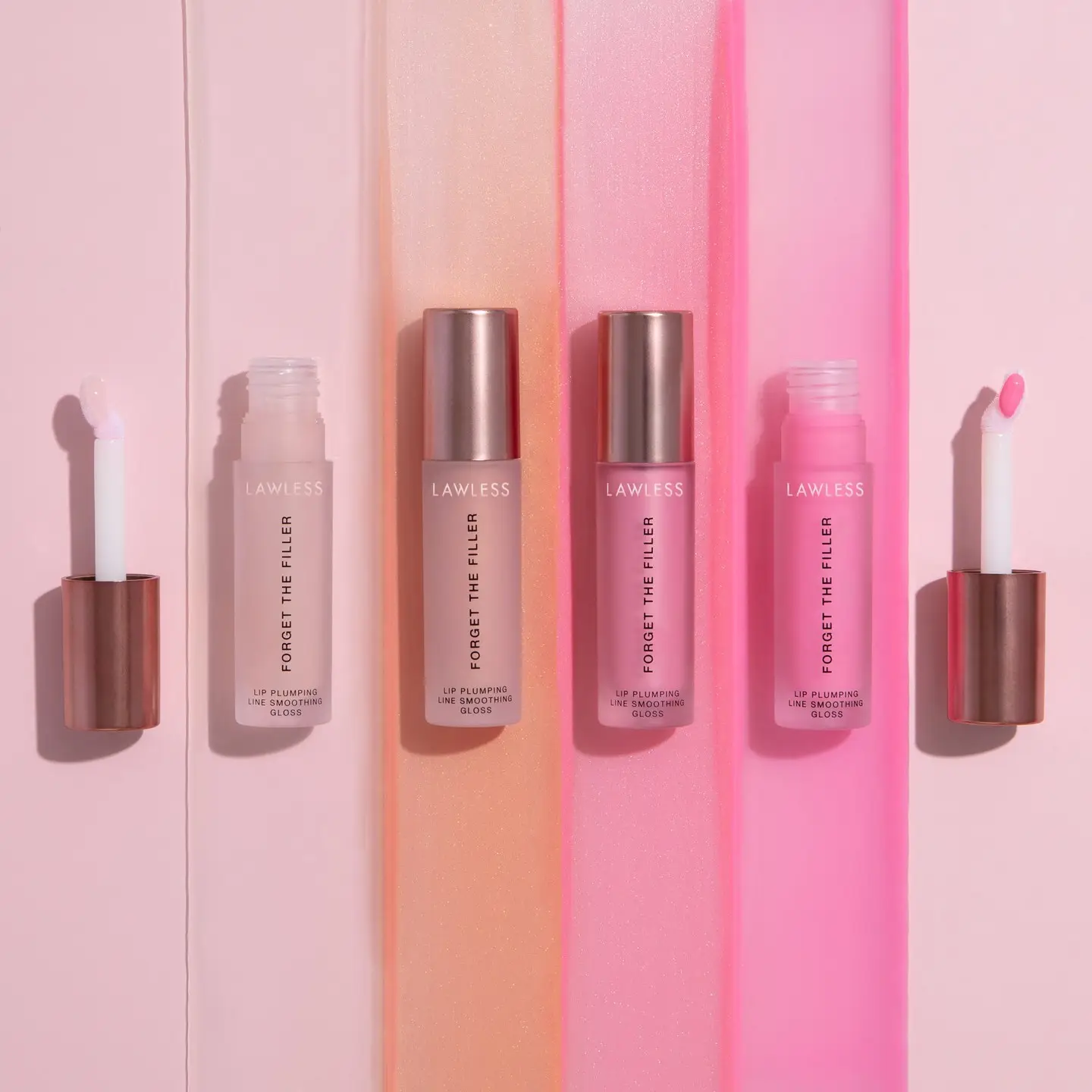 LAWLESS Forget The Filler Lip Plumping Line Smoothing Gloss Pinks
