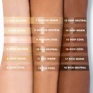 ELF Halo Glow Skin Tint Swatches Shades Colors welche Farbe