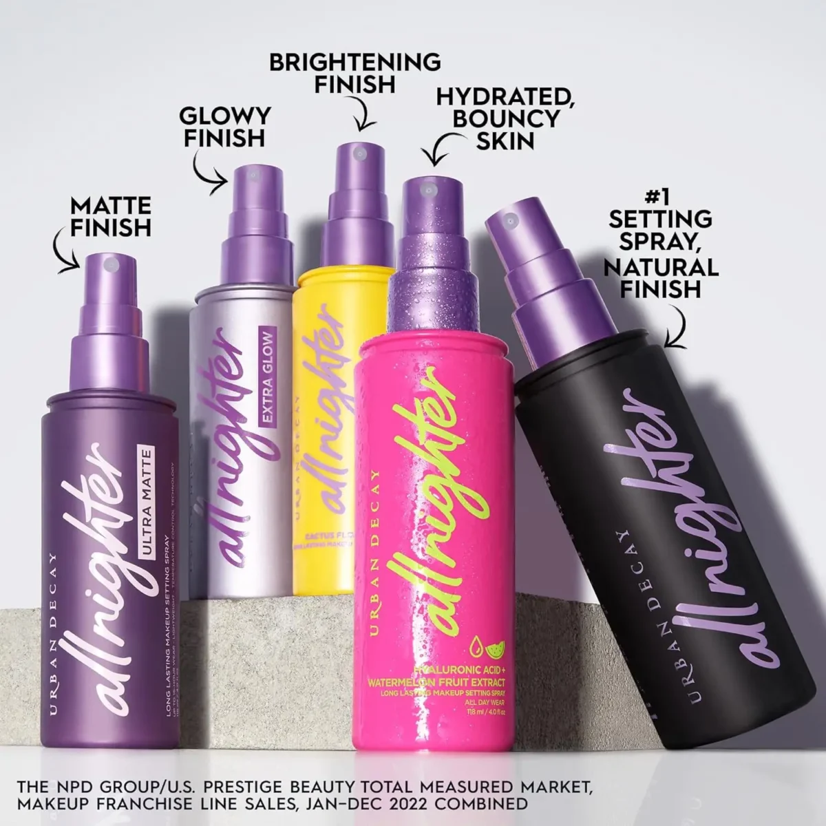 URBAN DECAY All Nighter Makeup Setting Spray Collection 2024