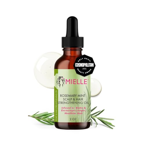 MIELLE ORGANICS Rosemary Mint Light Scalp & Hair Strengthening Oil