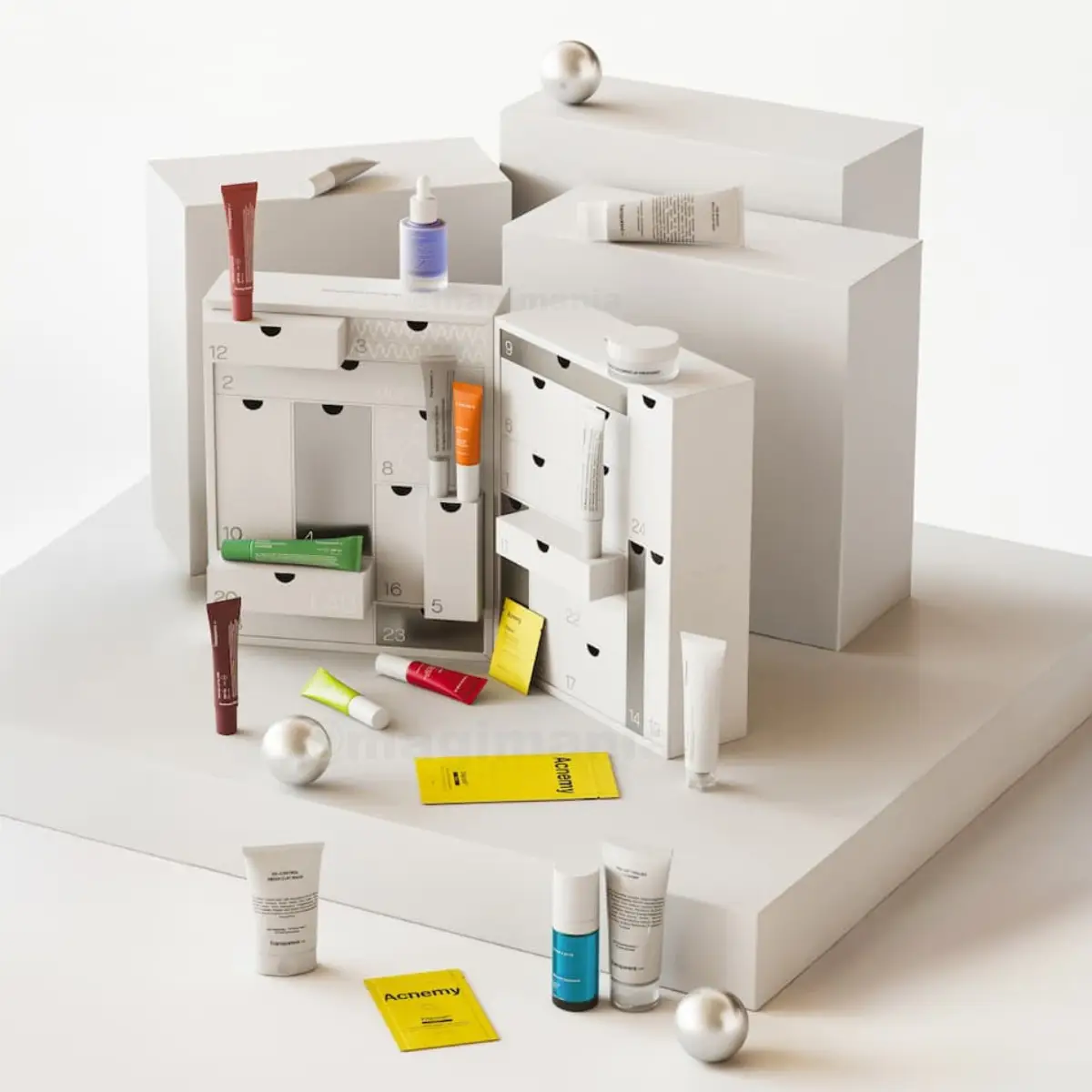 NICHE BEAUTY LAB Adventskalender 2025 Inhalt Theramid Acnemy Transparent Lab