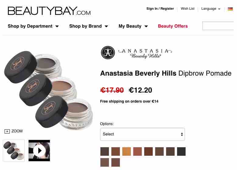 ANASTASIA Brow Pomade Deutschland Beverly Hills
