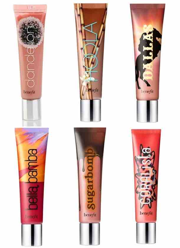 BENEFIT Ultra Plush Lip Gloss - Bella Bamba - Sugarbomb - Dallas - Coralista - Dandelion BENEFIT Ultra Plush Lip Gloss - Bella Bamba - Sugarbomb - Dallas - Coralista - Dandelion
