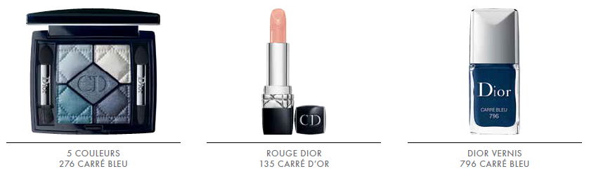 DIOR Carre Bleu Look 5 Couleurs Collection 2014