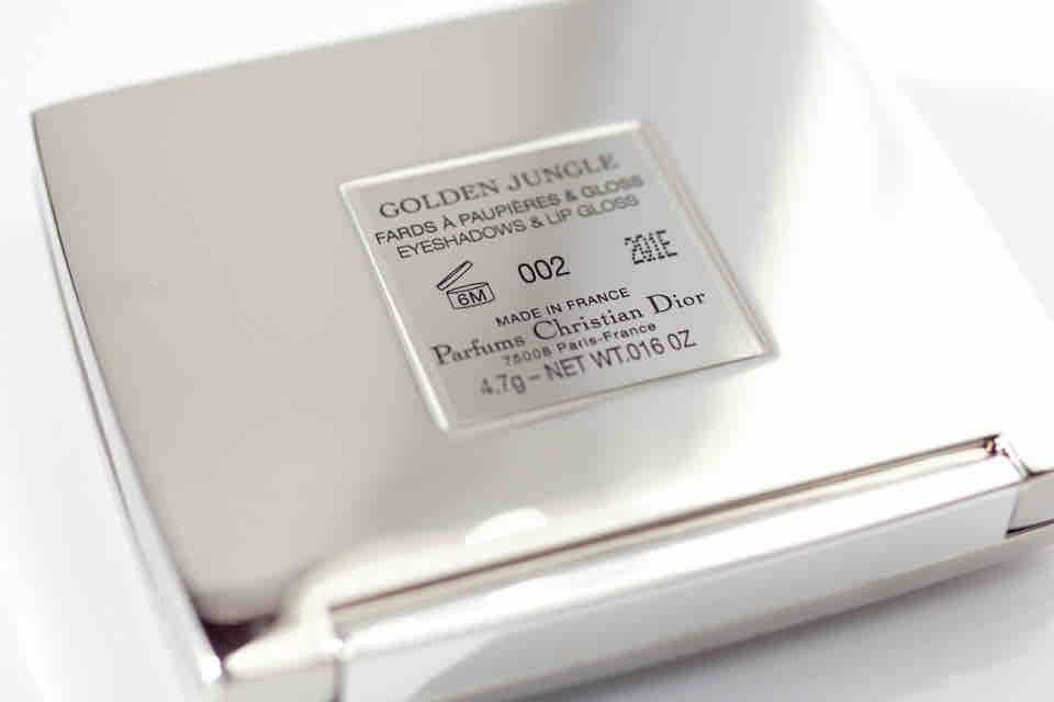 DIOR Golden Browns 002 Eyeshadow Lipgloss Palette - Golden Jungle - Label DIOR Golden Browns 002 Eyeshadow Lipgloss Palette - Golden Jungle - Label