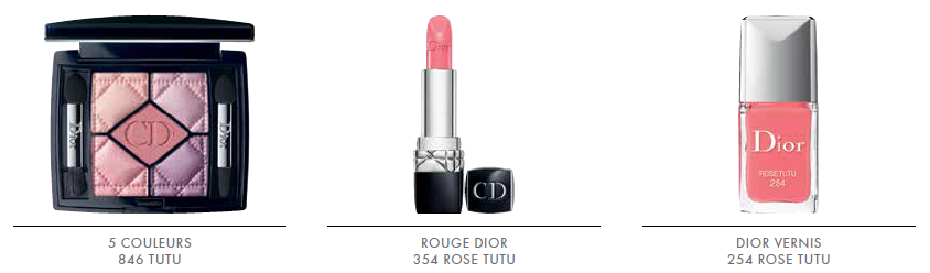 DIOR Rose Tutu Look 5 Couleurs Collection 2014