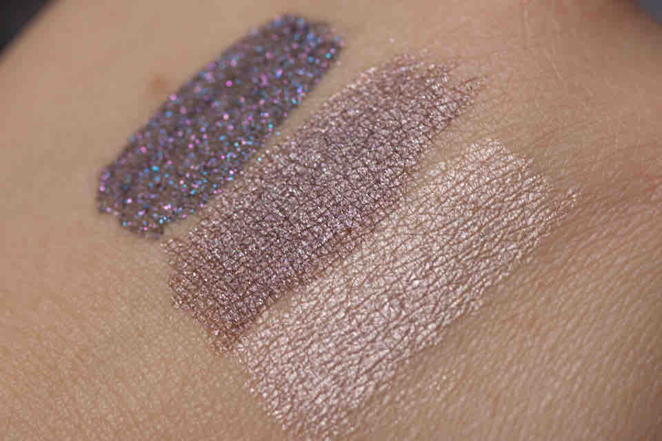 IsaDora Cream Mousse Eyeshadow Swatches - Galaxy - Gun Metal - Champagne - Detail IsaDora Cream Mousse Eyeshadow Swatches - Galaxy - Gun Metal - Champagne - Detail