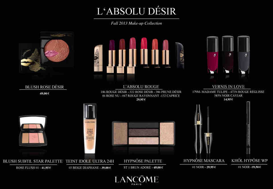 LANCOME L'Absolu Desir Fall 2013 Produkte LANCOME L'Absolu Desir Fall 2013 Produkte