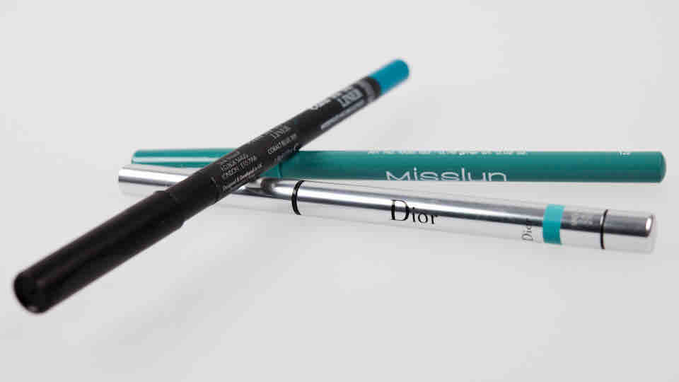 MISSLYN'Lifestyle' Intense Color Liner vs. DIOR'Turquoise' Diorshow Liner - SLEEK'Cobalt Blue'
