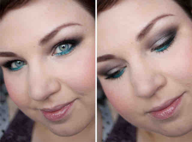 Makeup-grau-tuerkis-geschminkt-BENECOS-CATRICE-DIOR---Close-Up