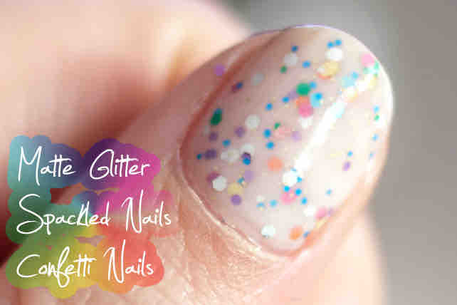 Matte Glitter Nails